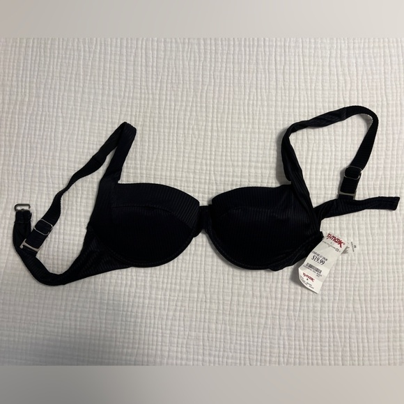 TINI BIKINI Black Swimsuit Set NWT Size Medium - Picture 2 of 7